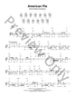 American Pie Guitar and Fretted sheet music cover